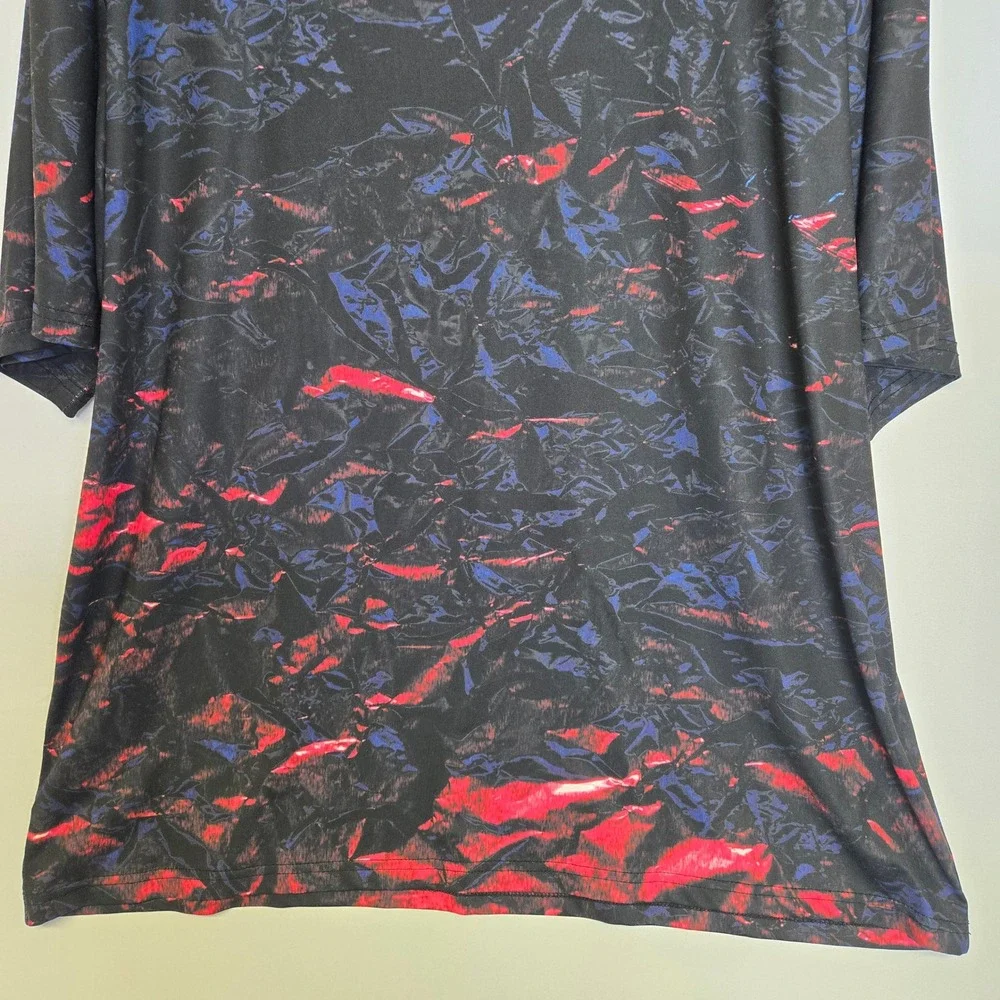 Obnoxious Golf‎ The Lava Short Sleeve Performance Golf Polo Athletic Fit AOP 2XL
